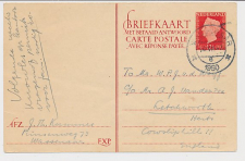 Briefkaart G. 296 a V-krt. Wassenaar - Letchworth GB / UK 1950