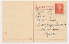 Briefkaart G. 304 Groningen - Sheffield GB / UK 1951