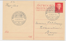 Briefkaart G. 307 A-krt. Montana Zwitserland - Nijmegen 1951