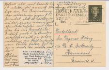 Briefkaart G. 311 Amsterdam - Hannover Duitsland 1954