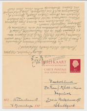 Briefkaart G. 318 Den Haag - Stuttgart Duitsland 1955 v.v.