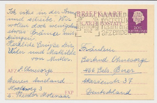 Briefkaart G. 327 ( Buren Ameland ) Leeuwarden - Duitsland 1962