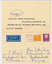 Briefkaart G. 328 Assen - Boedapest - Hongarije 1970 v.v.