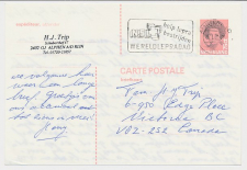 Briefkaart G. 365 Amsterdam - Victoria Canada 1988