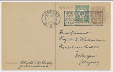 Briefkaart G. 194 / Bijfrankering Utrecht - Duitsland 1923