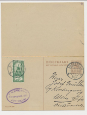 Briefkaart G. 196 / Bijfrankering Amsterdam - Oostenrijk 1924