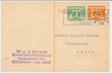 Briefkaart G. 238 / Bijfrankering Rotterdam - Zeist 1941