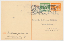Briefkaart G. 238 / Bijfrankering Amsterdam - Zeist 1941