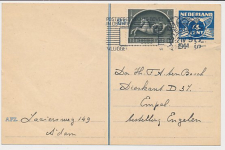 Briefkaart G. 252 / Bijfrankering Amsterdam - Empel Engelen 1944