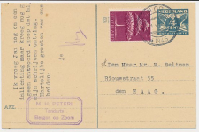 Briefkaart G. 276 a / Bijfrank. Bergen op Zoom 1945 - ( Open 4 )