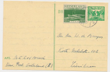 Briefkaart G. 277 a / Bijfrankering Oosterland - Zierikzee 1946