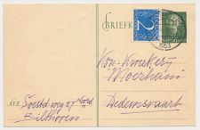 Briefkaart G. 300 / Bijfrankering Bilthoven - Dedemsvaart 1953