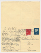 Briefkaart G. 316 / Bijfrankering Utrecht - Zaandam 1958