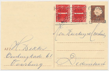 Briefkaart G. 325 / Bijfrankering Den Haag - Dedemsvaart 1964
