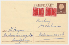 Briefkaart G. 325 / Bijfrankering Zutphen - Dedemsvaart 1965