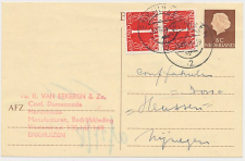 Briefkaart G. 325 / Bijfrankering Enkhuizen - Nijmegen 1964