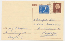 Briefkaart G. 325 / Bijfrankering Locaal te Hengelo 1964