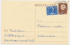 Briefkaart G. 325 / Bijfrankering Heinkenszand -Dedemsvaart 1964