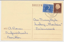 Briefkaart G. 325 / Bijfrankering Neeritter - Dedemsvaart 1964