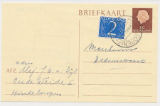 Briefkaart G. 325 / Bijfrankering Hindeloopen - Dedemsvaart 1964