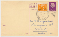 Briefkaart G. 328 A-krt. / Bijfrank. Worcester USA - Utrecht 196