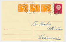 Briefkaart G. 338 / Bijfrankering Den Haag - Dedemsvaart 1974