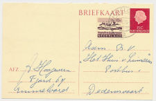 Briefkaart G. 338 / Bijfrankering Emmeloord - Dedemsvaart 1973