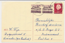 Briefkaart G. 338 / Bijfrankering Lonneker - Dedemsvaart 1975