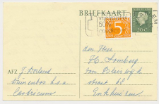 Briefkaart G. 343 a / Bijfrankering Haarlem - Enkhuizen 1972