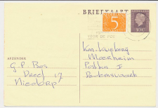 Briefkaart G. 351 / Bijfrankering Alkmaar - Dedemsvaart 1975