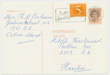 Briefkaart G. 360 / Bijfrankering Velsen - Haarlem 1986