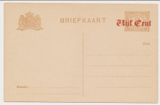 Briefkaart G. 107 a II - Opdruk bruinrood