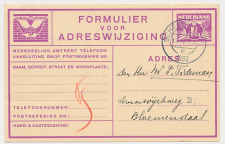 Verhuiskaart G. 10 Scheveningen - Bloemendaal 1932