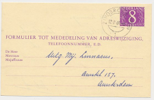 Verhuiskaart G. 32 Zuidbroek - Amsterdam 1966