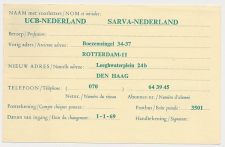 Verhuiskaart G. 35 Particulier bedrukt Amsterdam 1968