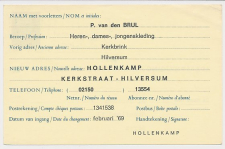 Verhuiskaart G. 35 Particulier bedrukt Amsterdam 1969
