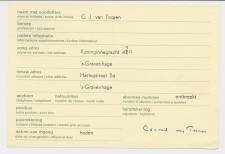 Verhuiskaart G. 37 Particulier bedrukt Den Haag 1972