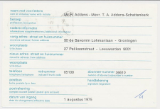 Verhuiskaart G. 41 Particulier bedrukt Leeuwarden 1975