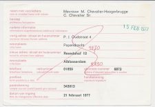 Verhuiskaart G. 42 Particulier bedrukt Rotterdam 1977