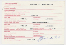 Verhuiskaart G. 44 Particulier bedrukt Groningen 1979
