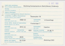 Verhuiskaart G. 46 Particulier bedrukt Den Haag 1981