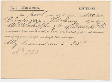 Briefkaart G. 14 Particulier bedrukt Rotterdam 1879