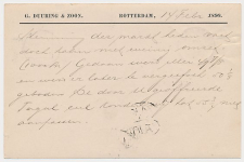 Briefkaart G. 23 Particulier bedrukt Rotterdam 1890