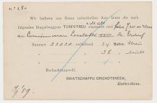 Briefkaart G. 27 Particulier bedrukt Rotterdam - Duitsland 1889