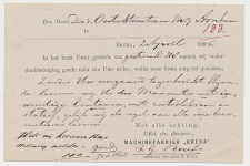 Briefkaart G. 32 Particulier bedrukt Breda 1896