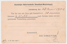 Briefkaart G.53 a Particulier bedrukt Amsterdam - Duitsland 1901