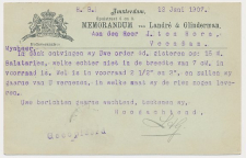 Briefkaart G. 67 Particulier bedrukt Amsterdam 1907