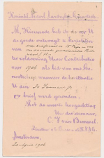 Briefkaart G. 71 Particulier bedrukt Amsterdam - Japan 1906