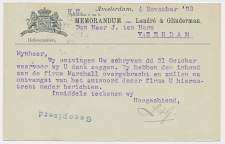 Briefkaart G. 74 Particulier bedrukt Amsterdam 1908