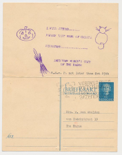 Briefkaart G. 303 Particulier bedrukt Den Haag 1954 - Halloween